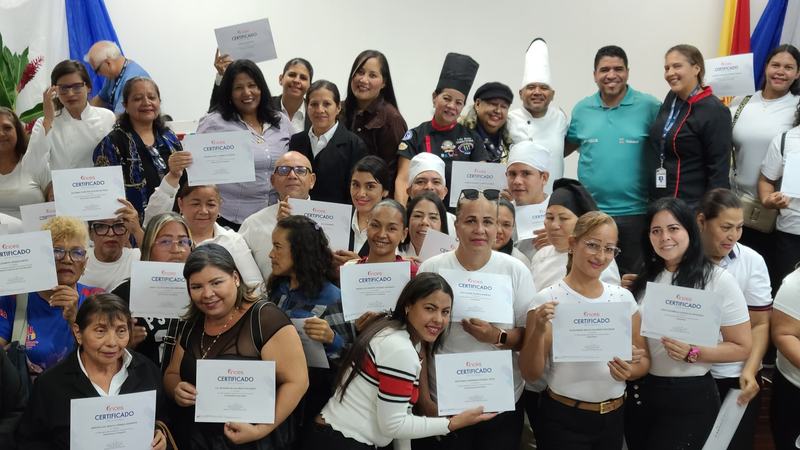 ARAGUA | Inces entregó 50 certificados del área gastronómica del programa Turismo