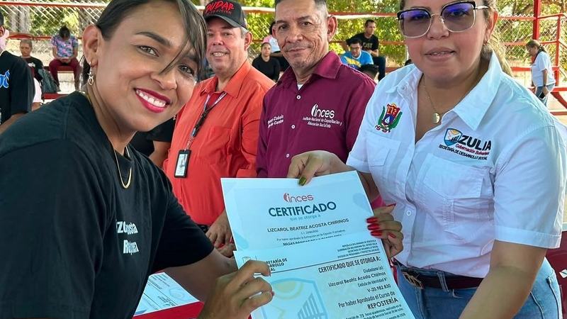 ZULIA | 200 comuneros graduados a través de alianza Inces-Gobernación