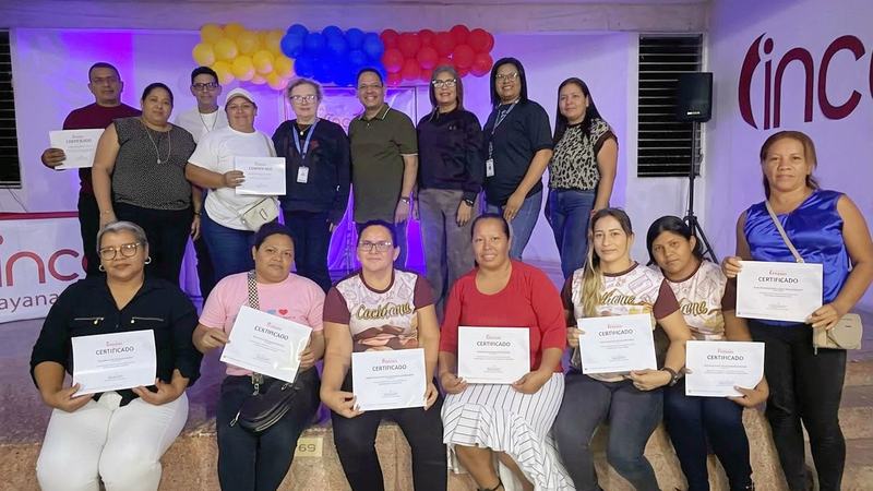 BOLÍVAR | Inces entrega primeros certificados a 134 personas en Guayana Esequiba