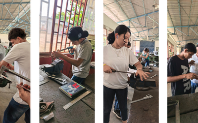 COJEDES | Participantes aprenden la técnica en taller de Mecánica Industrial
