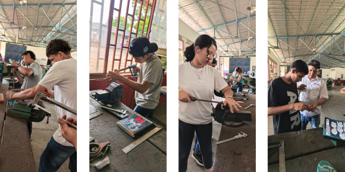 COJEDES | Participantes aprenden la técnica en taller de Mecánica Industrial