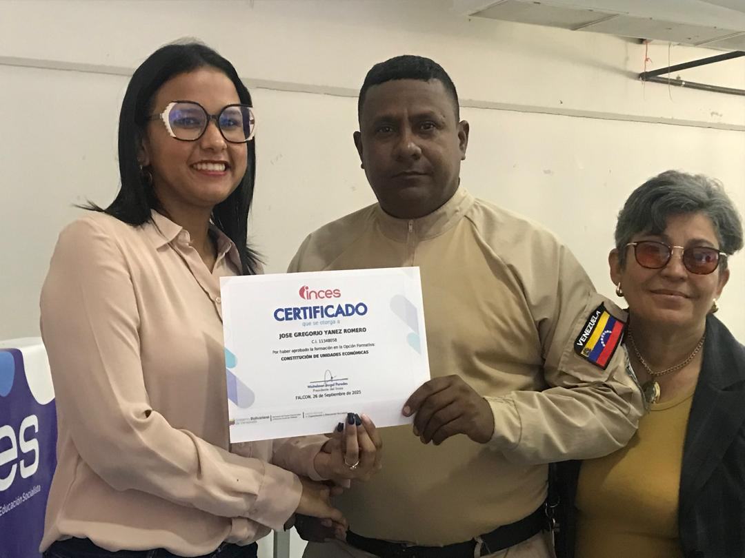 FALCÓN | Inces certificó a trabajadores de varias instituciones del Estado