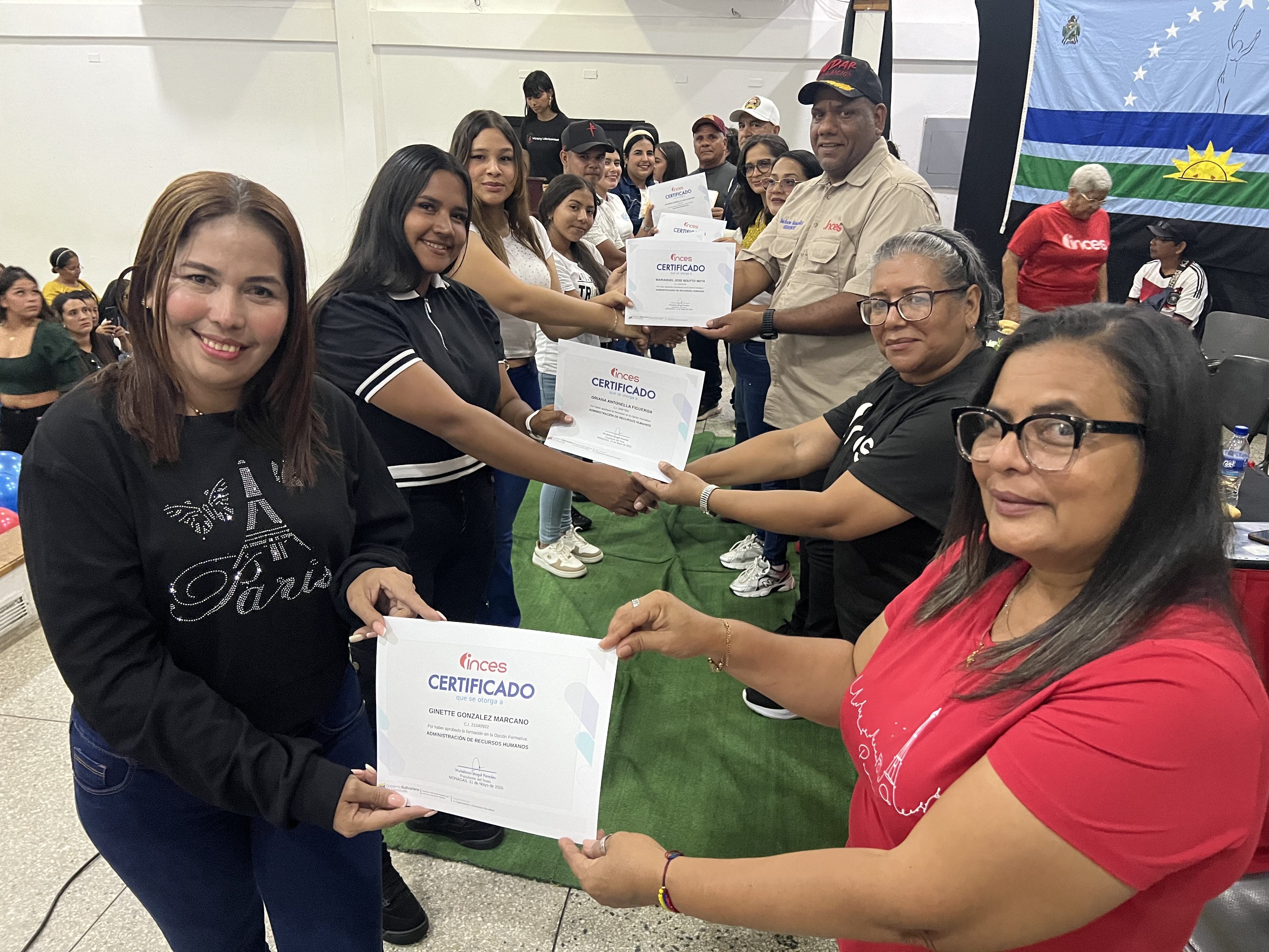 MONAGAS | Formación del Inces en Cedeño culminó con muestras productivas y certificaciones